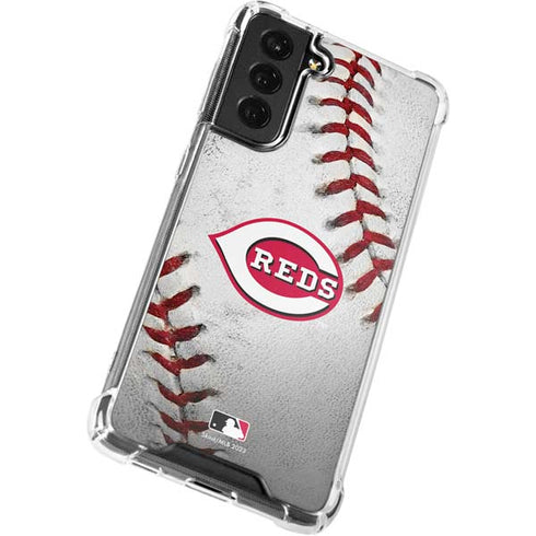 MLB Cincinnati Reds Game Ball Galaxy S22 Plus Clear Case
