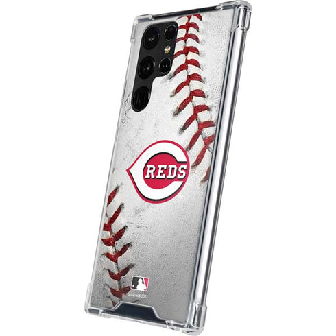 MLB Cincinnati Reds Game Ball Galaxy S22 Ultra Clear Case