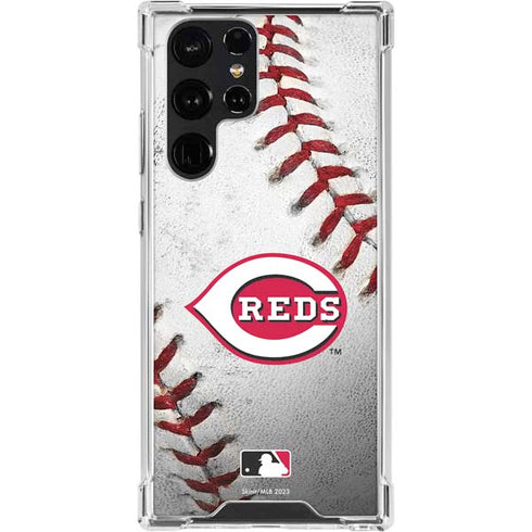 MLB Cincinnati Reds Game Ball Galaxy S24 Ultra Clear Case