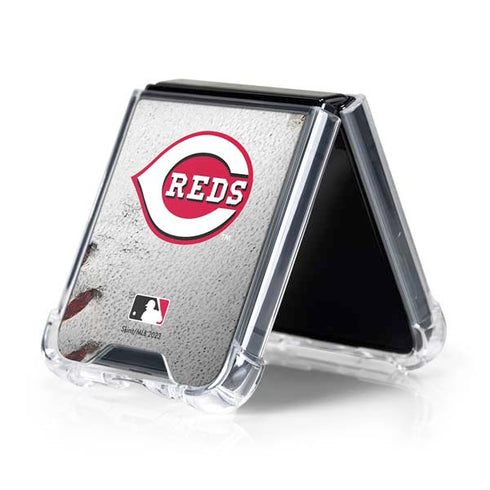 MLB Cincinnati Reds Game Ball Galaxy Z Flip5 5G Clear Case