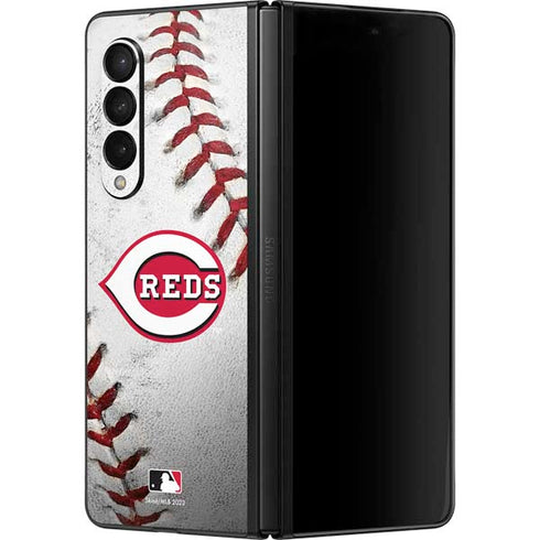 MLB Cincinnati Reds Game Ball Galaxy Z Fold3 5G Skin