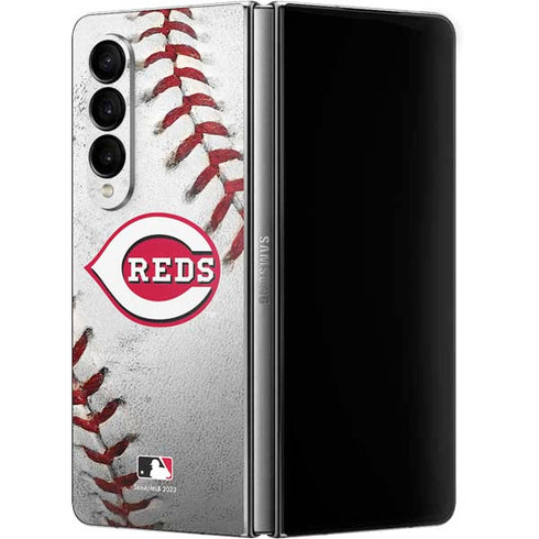 MLB Cincinnati Reds Game Ball Galaxy Z Fold4 5G Skin