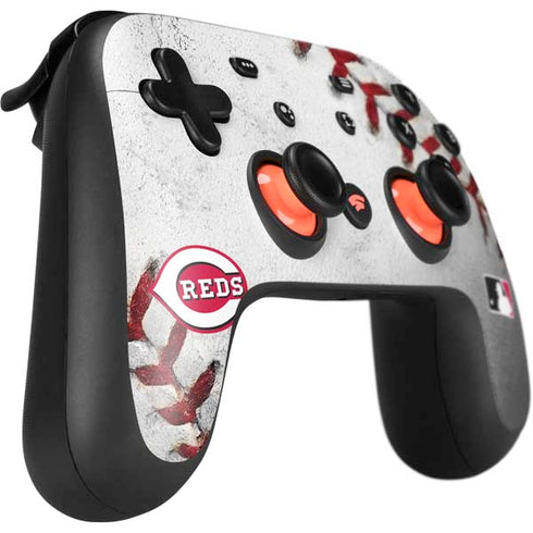 MLB Cincinnati Reds Game Ball Google Stadia Controller Skin