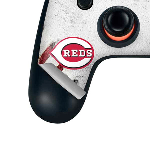 MLB Cincinnati Reds Game Ball Google Stadia Controller Skin