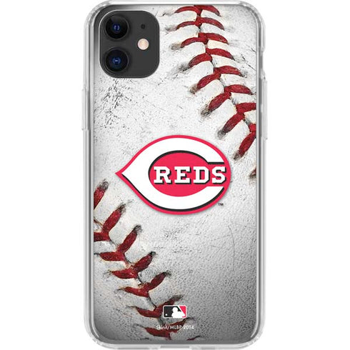 MLB Cincinnati Reds Game Ball iPhone 11 Clear Case