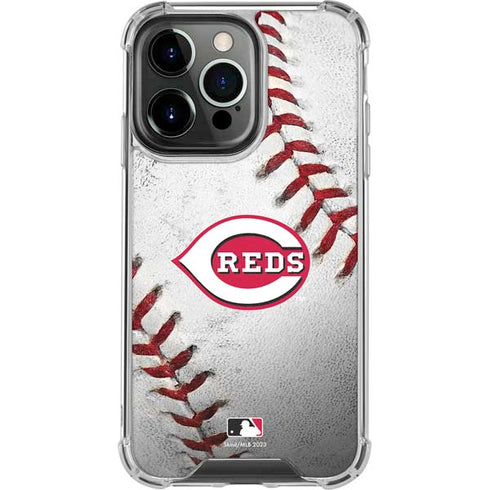 MLB Cincinnati Reds Game Ball iPhone 13 Pro Clear Case
