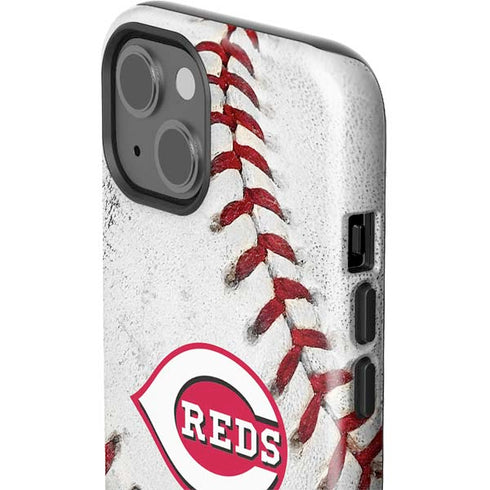 MLB Cincinnati Reds Game Ball iPhone 15 Plus Impact Case