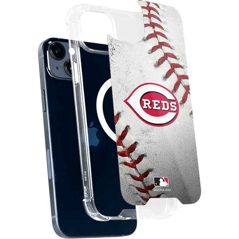 MLB Cincinnati Reds Game Ball iPhone 15 Plus MagSafe Case