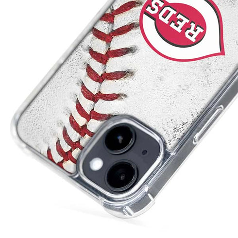 MLB Cincinnati Reds Game Ball iPhone 15 Plus MagSafe Case