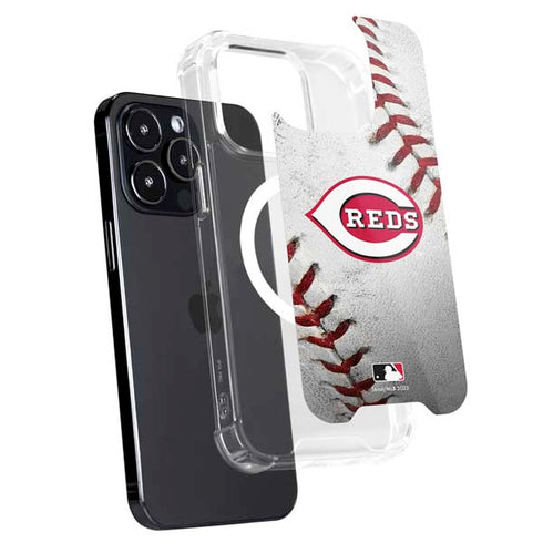 MLB Cincinnati Reds Game Ball iPhone 14 Pro Max MagSafe Case