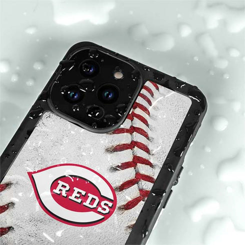 MLB Cincinnati Reds Game Ball iPhone 14 Pro Max Waterproof Case