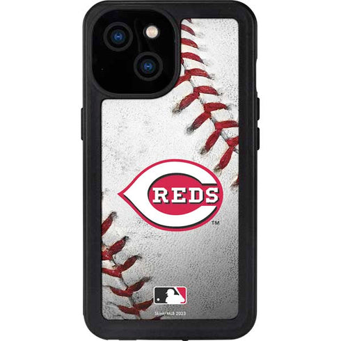 MLB Cincinnati Reds Game Ball iPhone 15 Waterproof Case