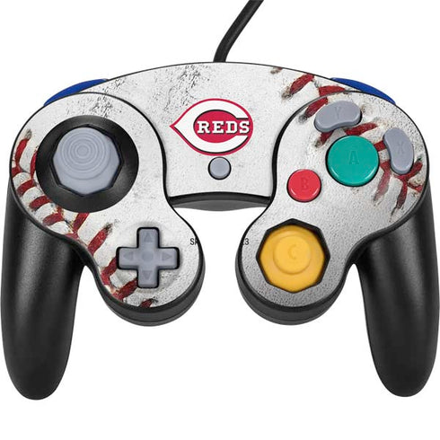 MLB Cincinnati Reds Game Ball Nintendo GameCube Controller Skin
