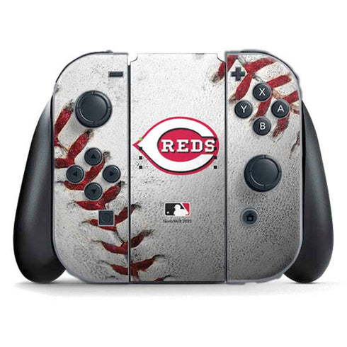MLB Cincinnati Reds Game Ball Nintendo Switch (2017-2021) Joy-Con Controller Skin