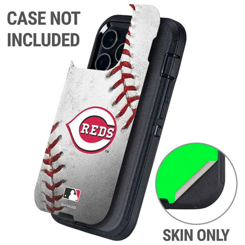 MLB Cincinnati Reds Game Ball Otterbox Defender iPhone Skin