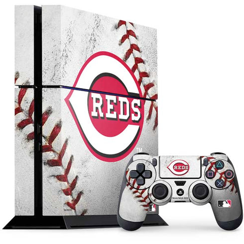 MLB Cincinnati Reds Game Ball PS4 Console and Controller Bundle Skin