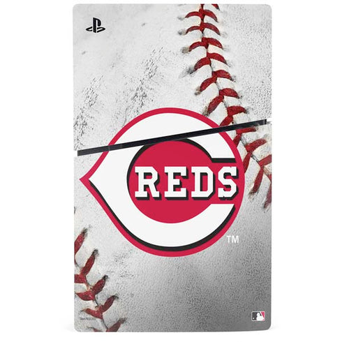 MLB Cincinnati Reds Game Ball PS5 Slim Digital Edition Console Skin