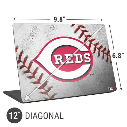 MLB Cincinnati Reds Game Ball Universal Laptop 12in (9.8 x 6.8in) Skin