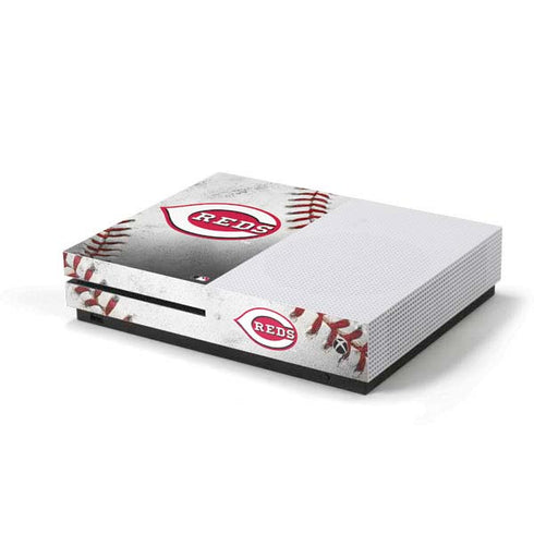 MLB Cincinnati Reds Game Ball Xbox One S Console Skin