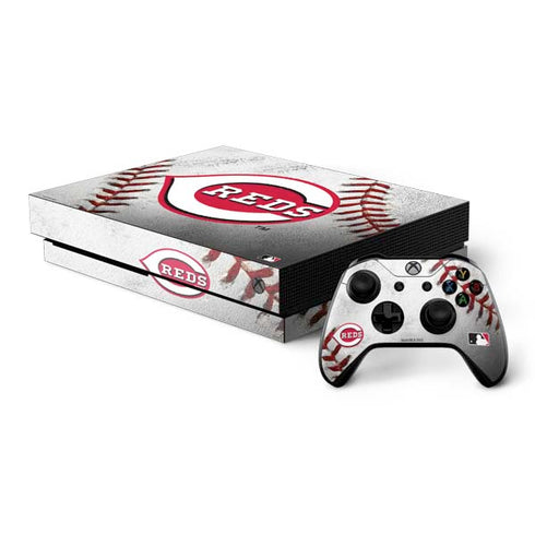MLB Cincinnati Reds Game Ball Xbox One X Bundle Skin