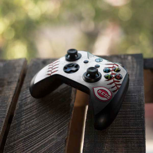 MLB Cincinnati Reds Game Ball Xbox One X Controller Skin