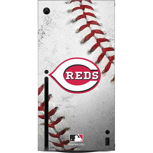 MLB Cincinnati Reds Game Ball Xbox Series X Console Skin
