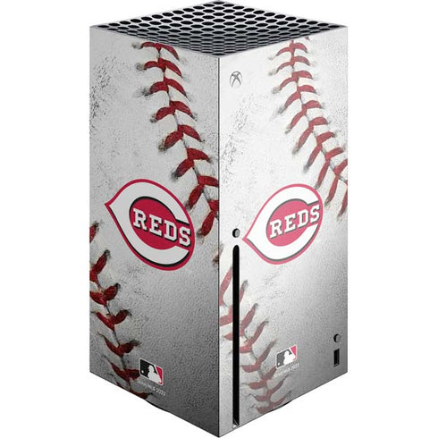 MLB Cincinnati Reds Game Ball Xbox Series X Console Skin