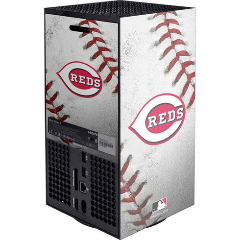 MLB Cincinnati Reds Game Ball Xbox Series X Console Skin