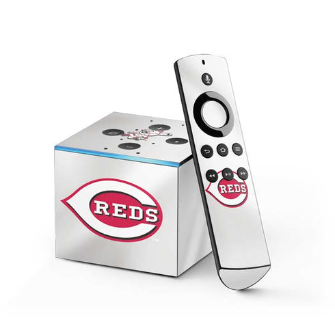MLB Cincinnati Reds Home Jersey Fire TV Cube Skin