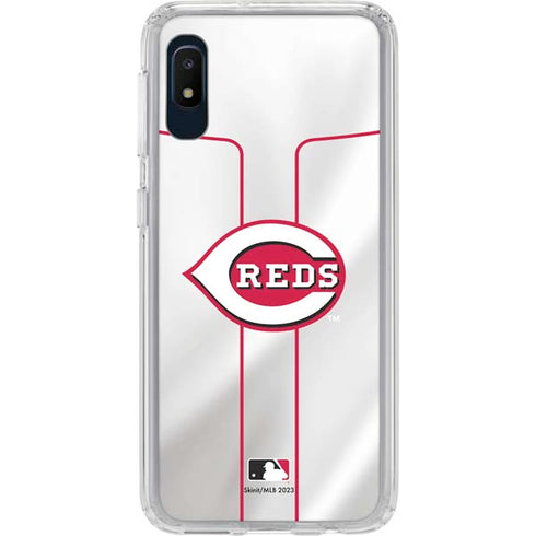MLB Cincinnati Reds Home Jersey Galaxy A10e Clear Case