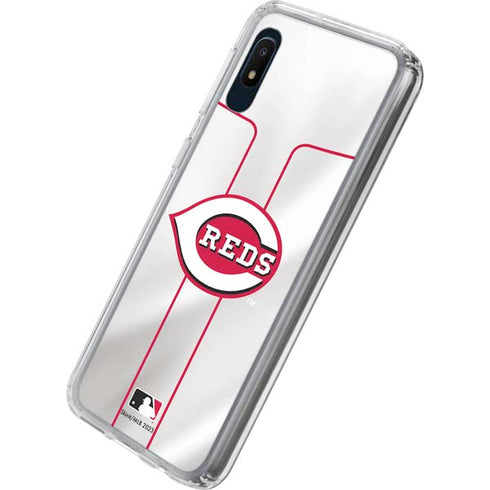 MLB Cincinnati Reds Home Jersey Galaxy A10e Clear Case