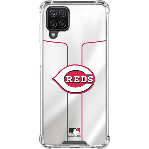 MLB Cincinnati Reds Home Jersey Galaxy A12 Clear Case