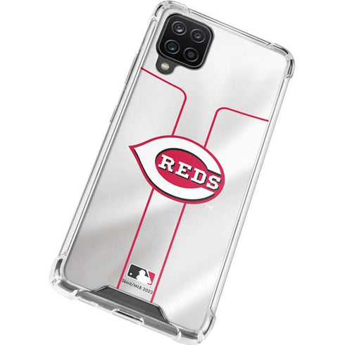 MLB Cincinnati Reds Home Jersey Galaxy A12 Clear Case