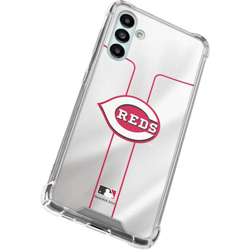 MLB Cincinnati Reds Home Jersey Galaxy A13 5G Clear Case