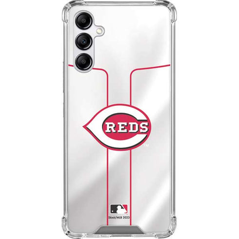 MLB Cincinnati Reds Home Jersey Galaxy A14 5G Clear Case