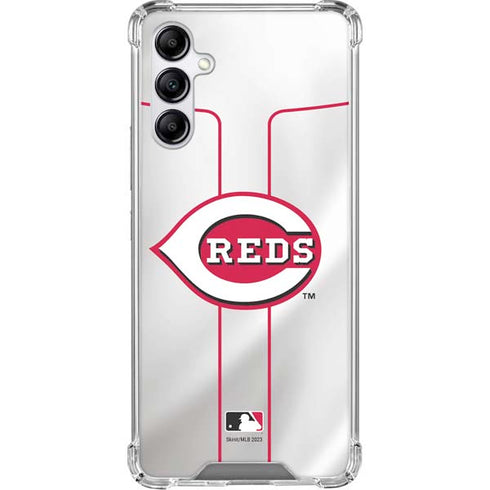 MLB Cincinnati Reds Home Jersey Galaxy A15 5G Clear Case