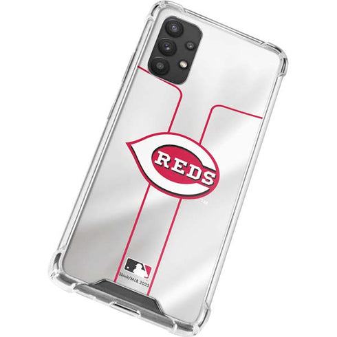 MLB Cincinnati Reds Home Jersey Galaxy A32 5G Clear Case