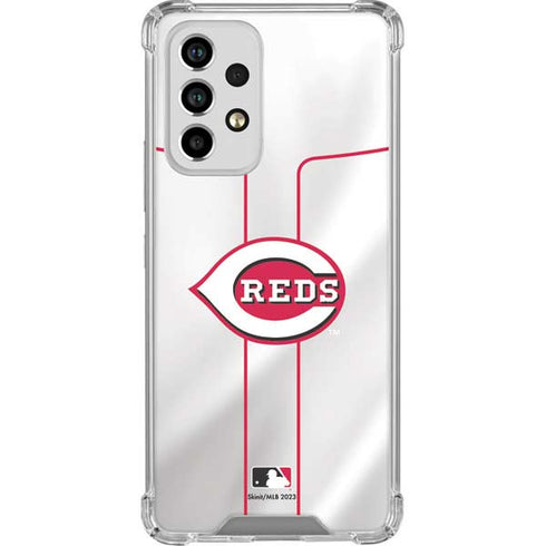 MLB Cincinnati Reds Home Jersey Galaxy A33 5G Clear Case