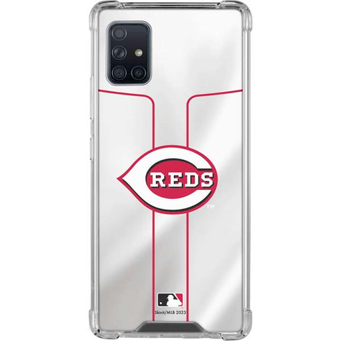 MLB Cincinnati Reds Home Jersey Galaxy A51 5G Clear Case