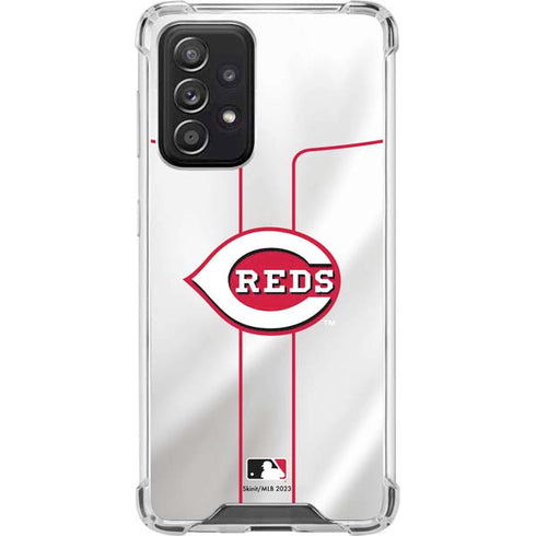 MLB Cincinnati Reds Home Jersey Galaxy A52 5G Clear Case