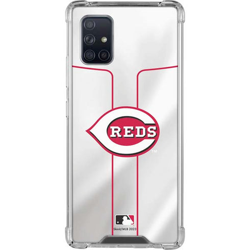 MLB Cincinnati Reds Home Jersey Galaxy A71 5G Clear Case