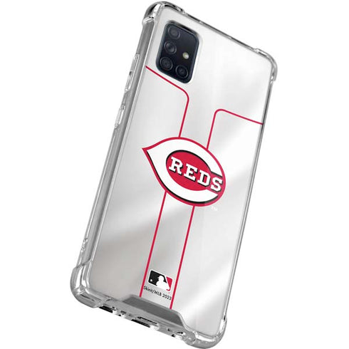 MLB Cincinnati Reds Home Jersey Galaxy A71 5G Clear Case