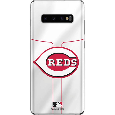 MLB Cincinnati Reds Home Jersey Galaxy S10 Plus Skin