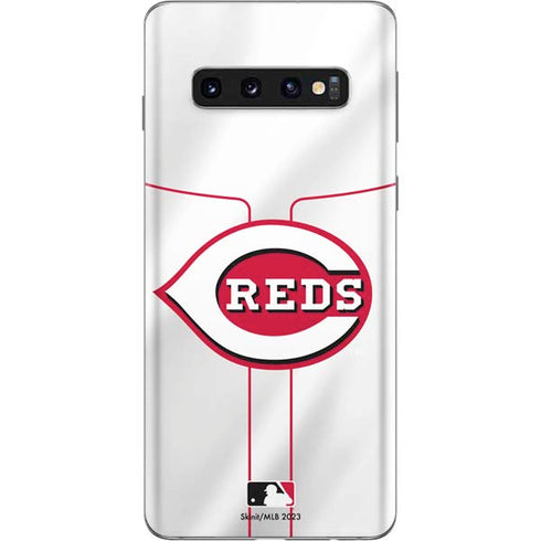 MLB Cincinnati Reds Home Jersey Galaxy S10 Skin