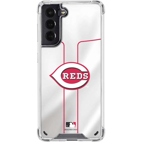 MLB Cincinnati Reds Home Jersey Galaxy S21 5G Clear Case