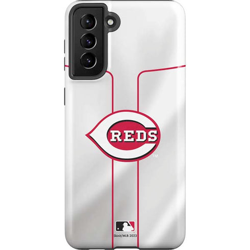MLB Cincinnati Reds Home Jersey Galaxy S21 FE Pro Case