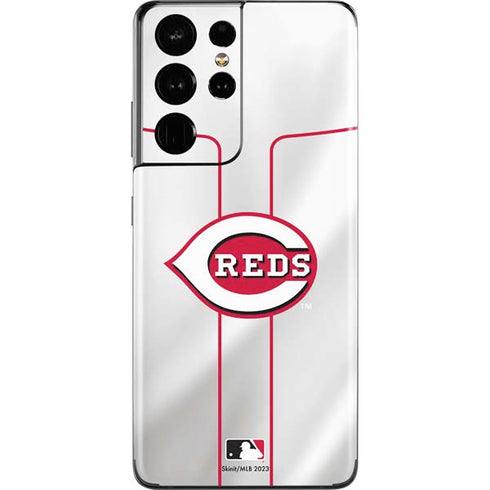 MLB Cincinnati Reds Home Jersey Galaxy S21 Ultra 5G Skin