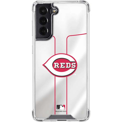 MLB Cincinnati Reds Home Jersey Galaxy S22 Clear Case