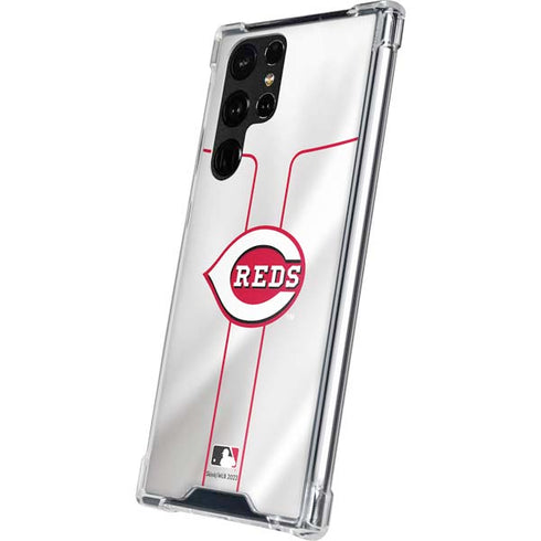 MLB Cincinnati Reds Home Jersey Galaxy S22 Ultra Clear Case