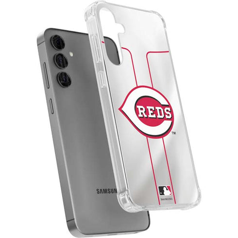 MLB Cincinnati Reds Home Jersey Galaxy S24 Plus Clear Case